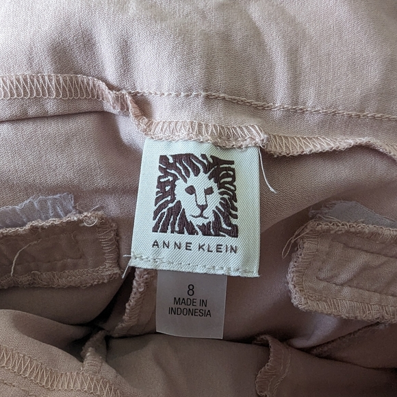 Anne Klein Light Pink Chino Dress Pants 8 - Picture 3 of 5